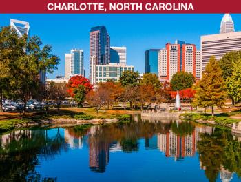 cityscape photograph of downtown Charlotte North Carolina