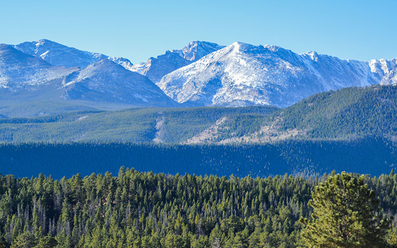 Colorado mountains in summer