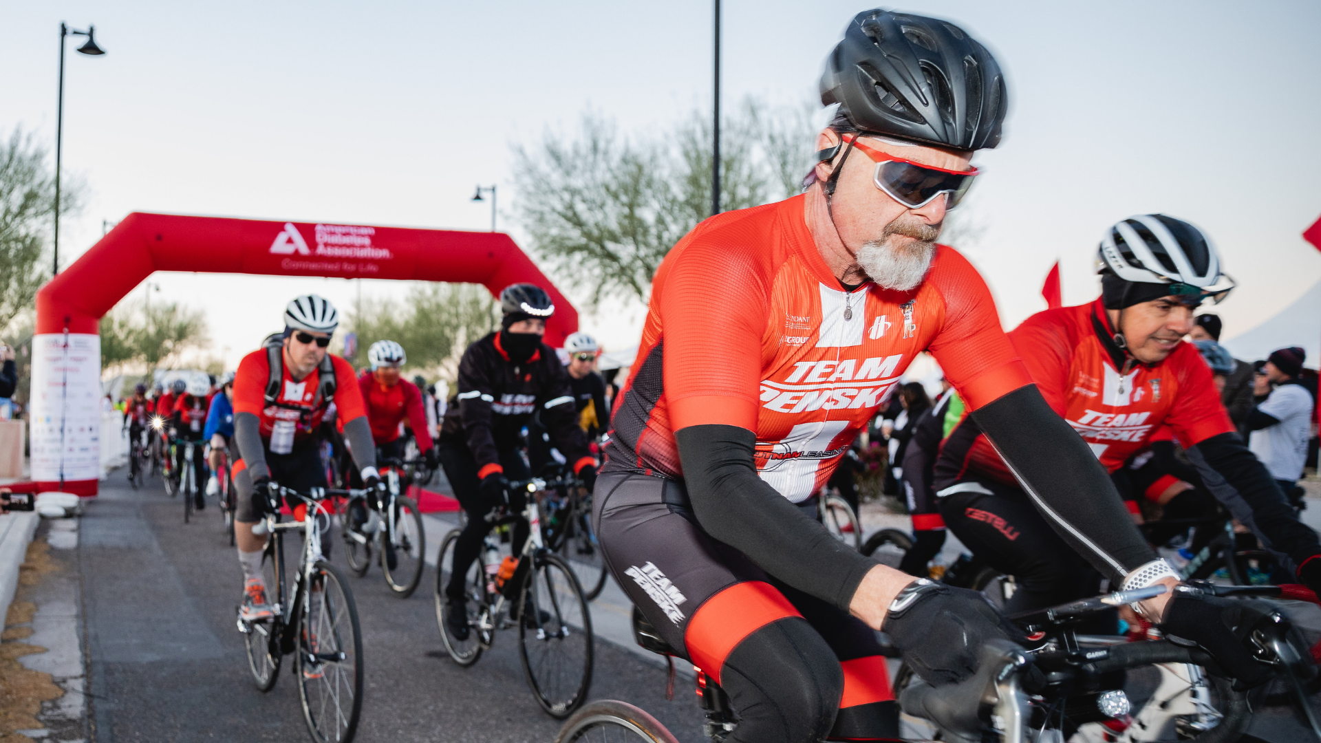 Bikers at Arizona 56 tour de cure bike race